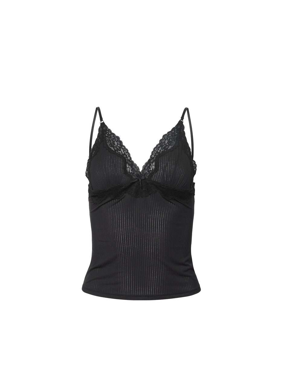 Black - Butter Rib Cami | Fleur du Mal