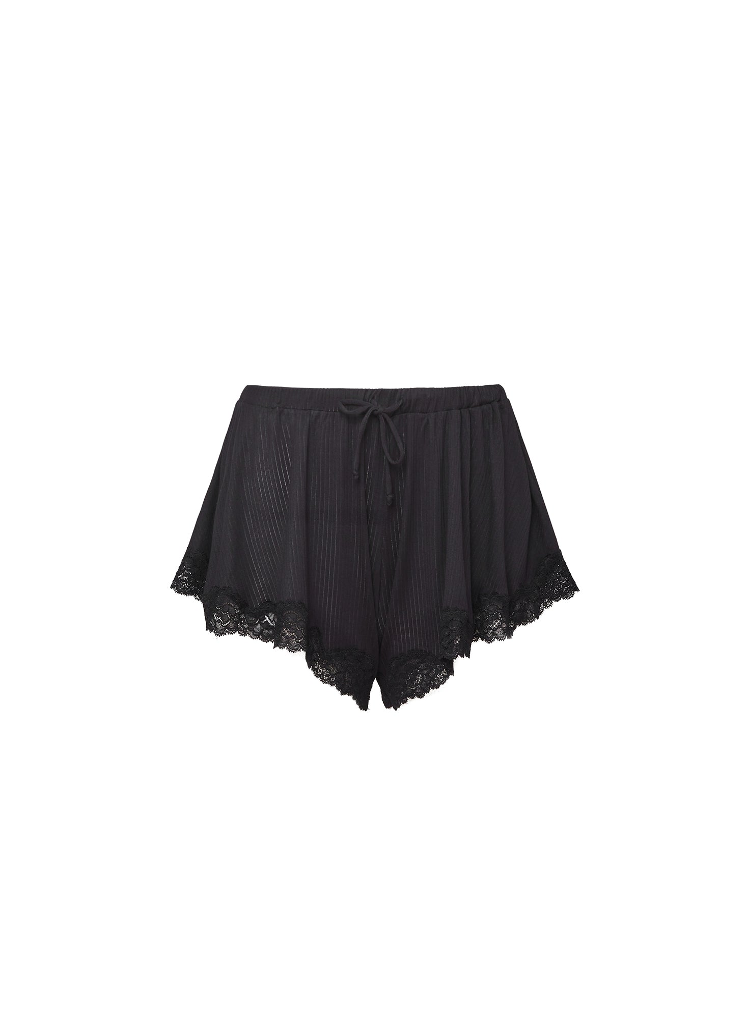 Butter Rib Flutter Short-black-Fleur du Mal-