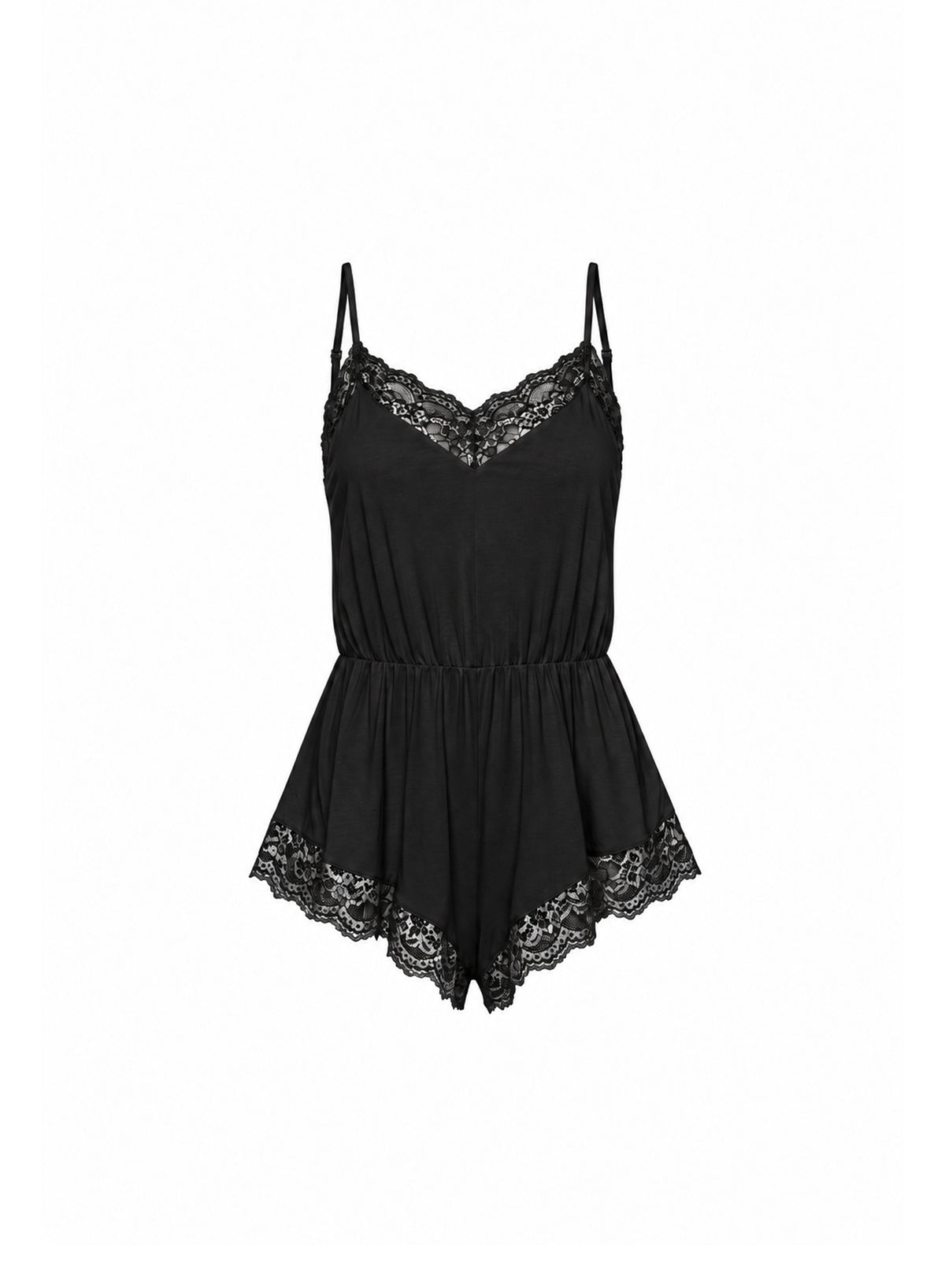 Butter Soft Lace Teddy-black- Fleur du Mal-flat