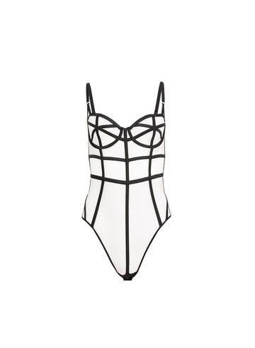 Black - Caged Bodysuit | Fleur du Mal