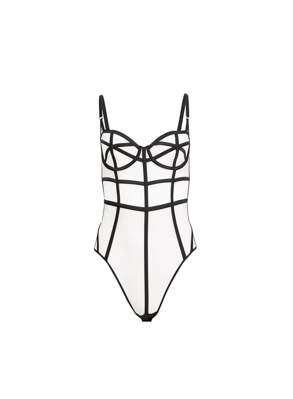 Black - Caged Bodysuit | Fleur du Mal