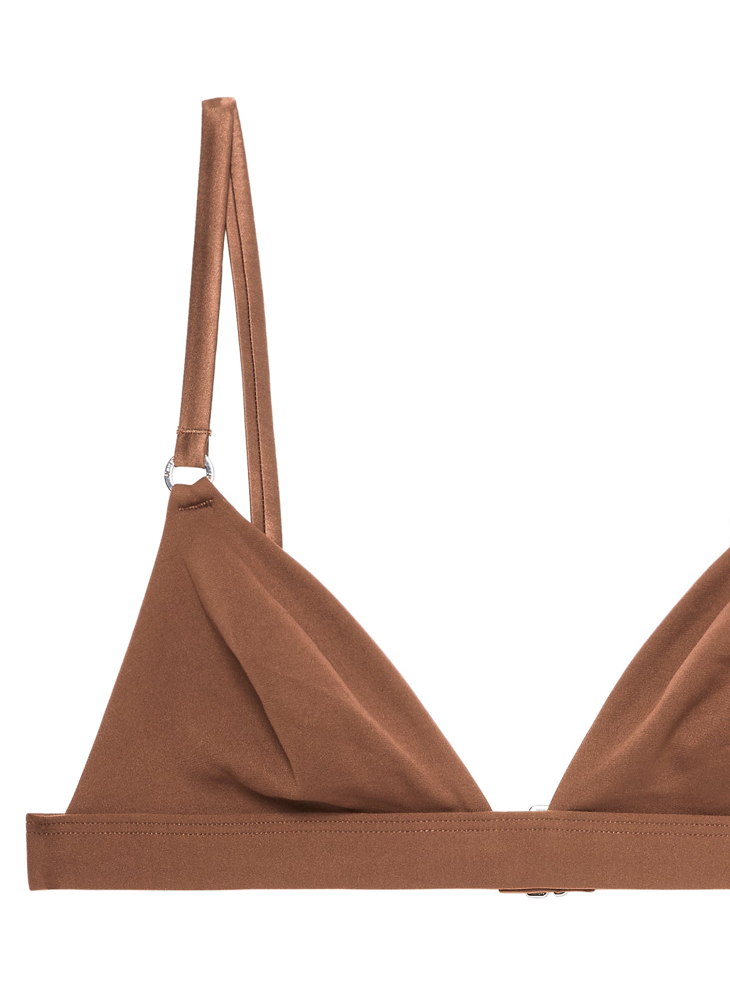 Le Stretch Micro Triangle Bra-caramel