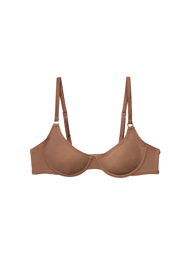 Tan - Le Stretch Micro Demi Bra | Fleur du Mal