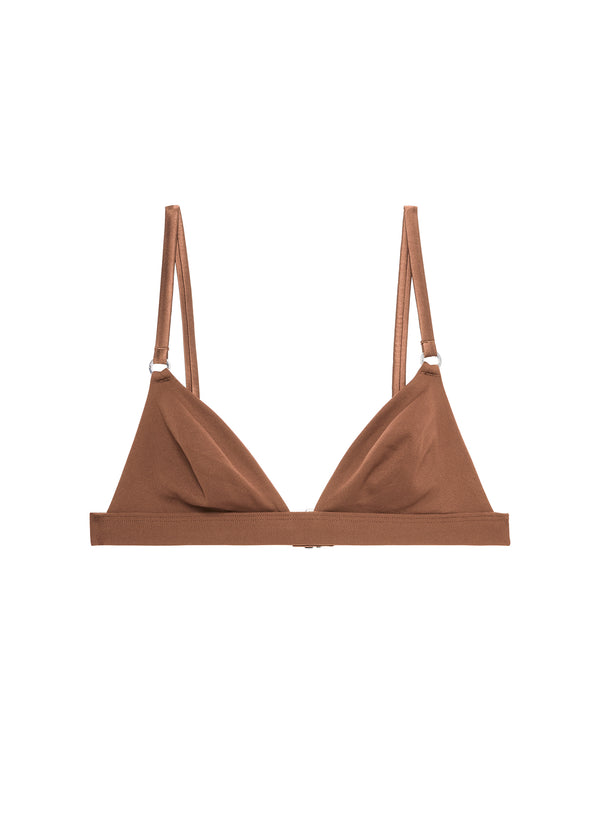 Caramel - Le Stretch Micro Triangle Bra | Fleur du Mal