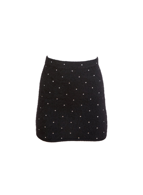 Black - Cashmere Mini Skirt | Fleur du Mal