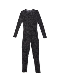 Flocked Leopard Catsuit