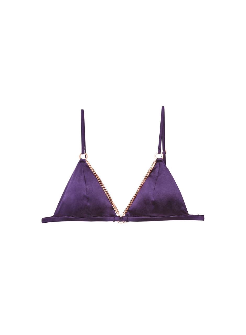 Açaí - Chain Luxe Triangle Bra | Fleur du Mal