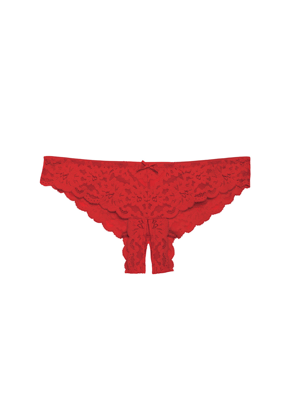 Rouge - Charlotte Crotchless Panty | Fleur du Mal