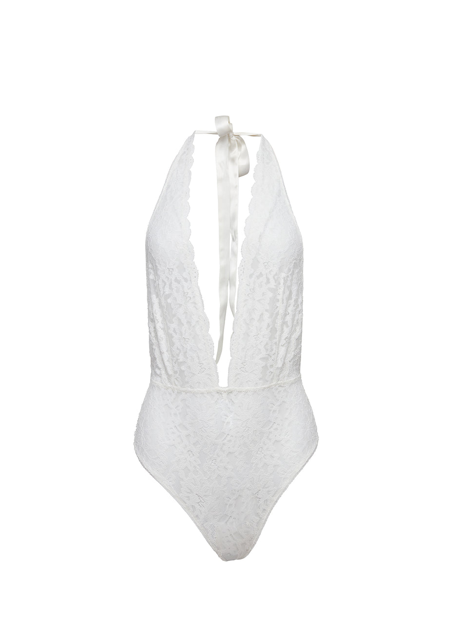 Ivory - Charlotte Halter Teddy | Fleur du Mal