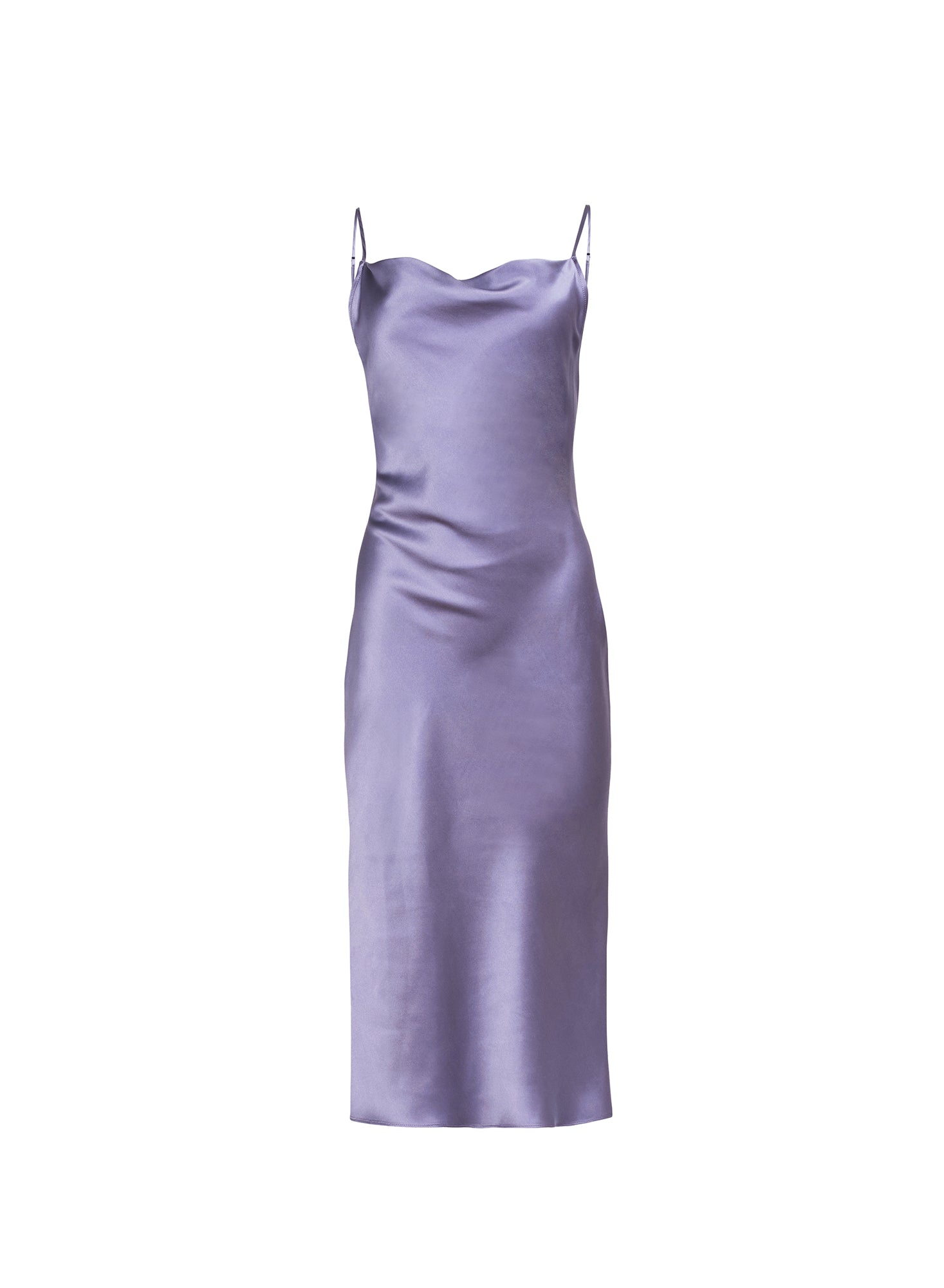 Cowl Neck Slip Dress-lavender- fleur du mal