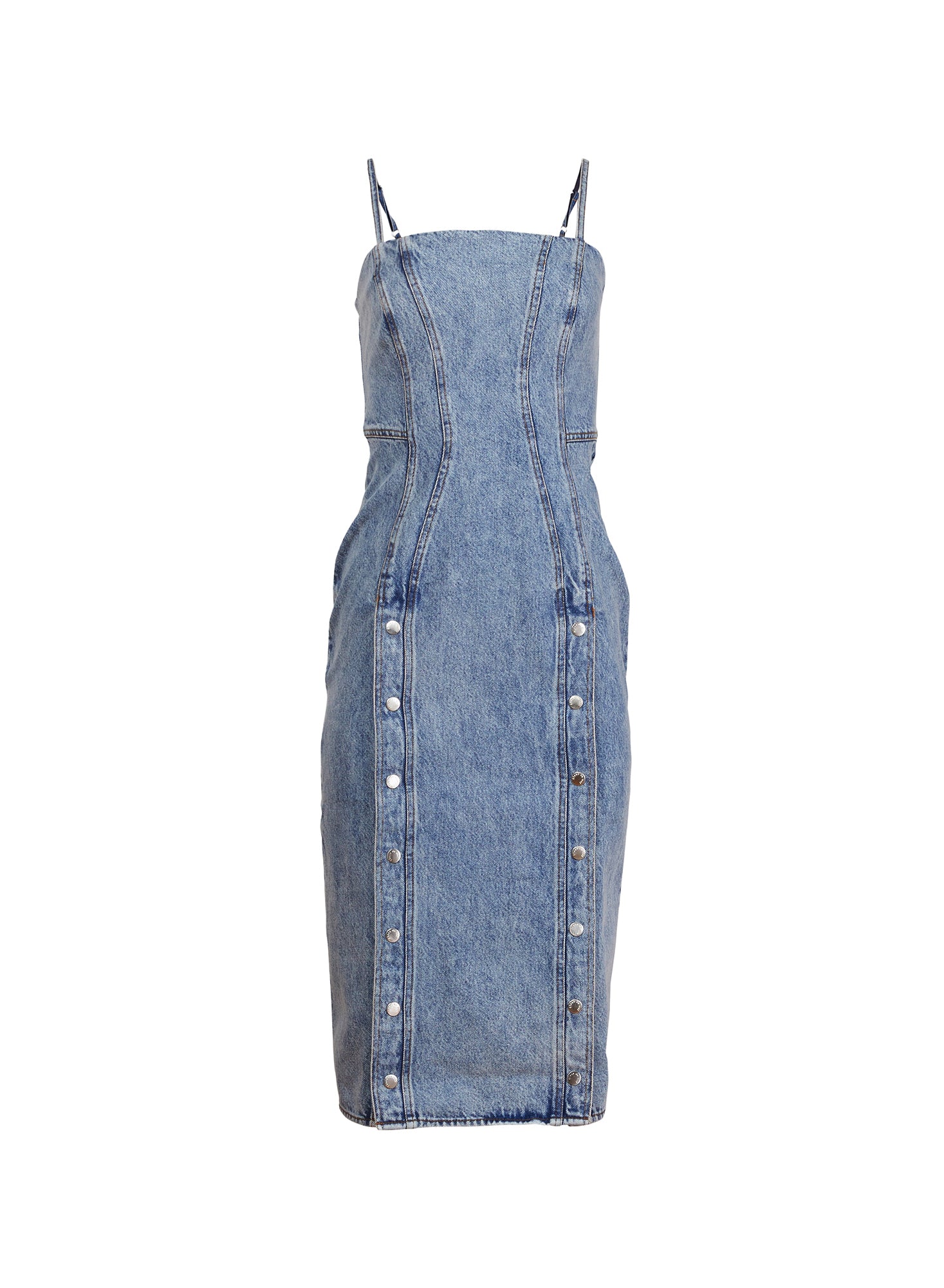 flatlay of Undo me denim dress