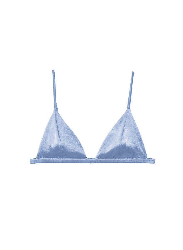 Denim blue - Luxe Triangle Bra | Fleur du Mal