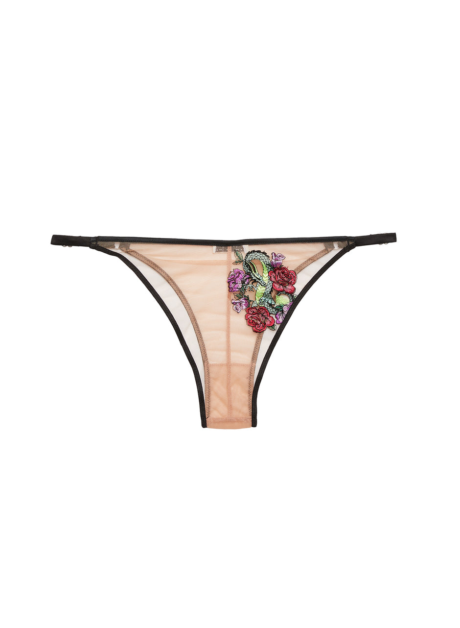 Black - Dragon Embroidery Cheeky | Fleur du Mal