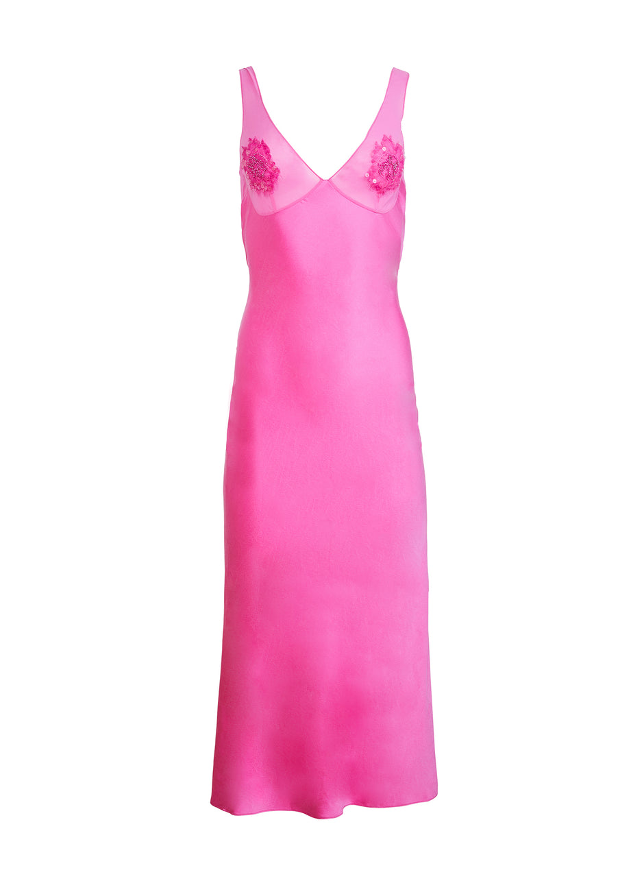 Some like it hot pink - Embellished Cutout Dress | Fleur du Mal