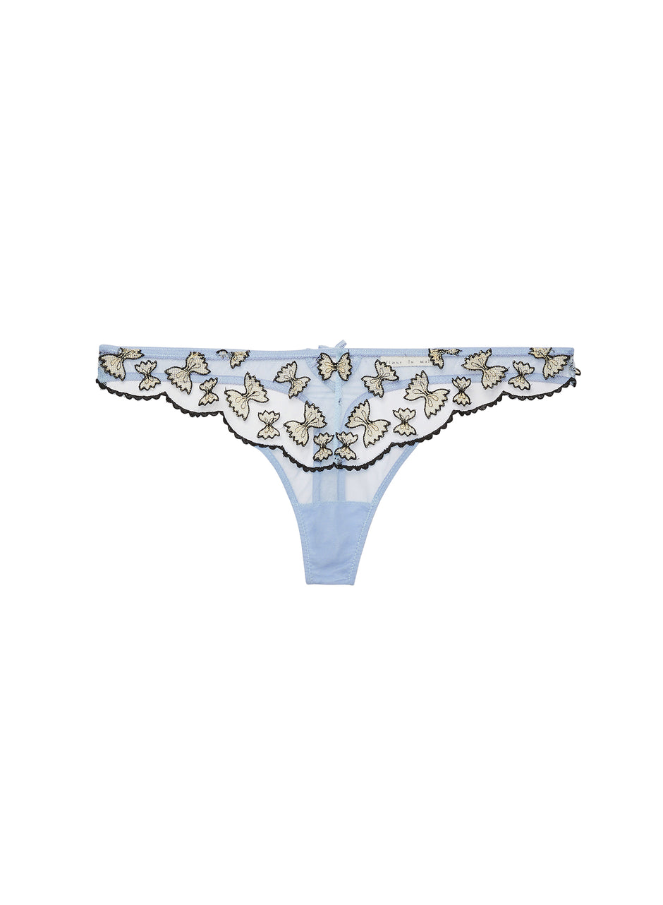 Ice queen - Farfalle Embroidery Thong | Fleur du Mal