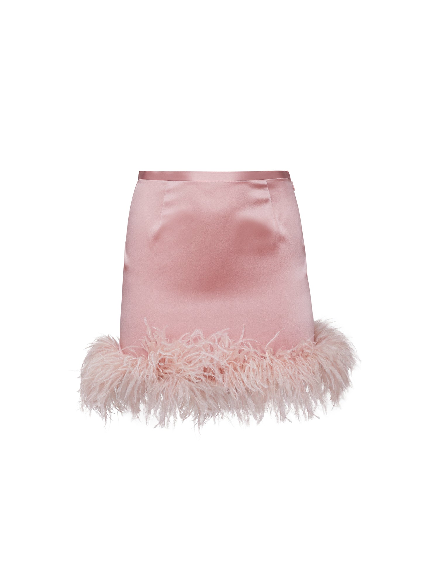 Feather Mini Skirt in rose pink- fleur du mal