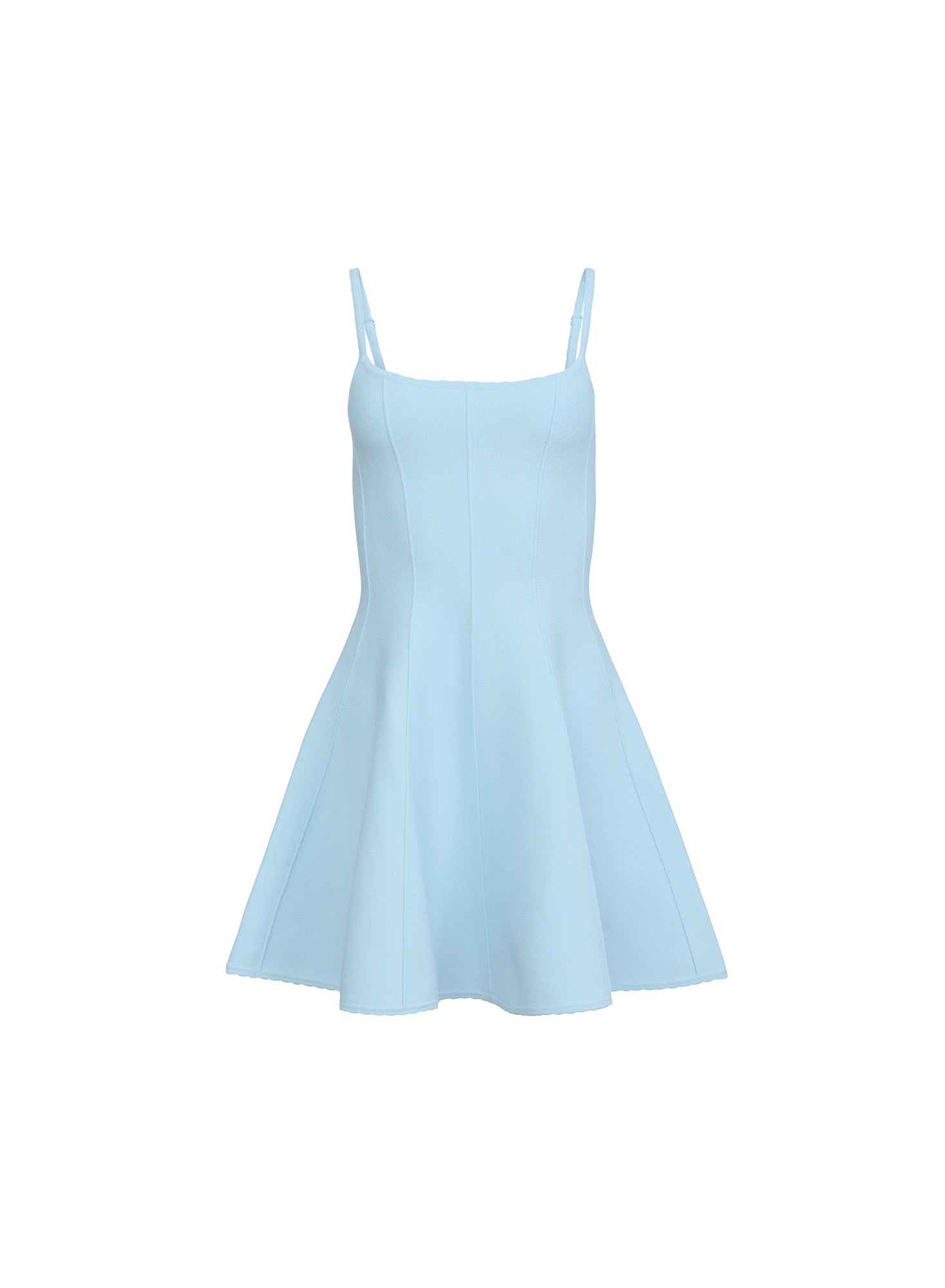 Flared Corset Dress-light blue- fleur du mal