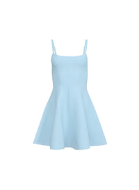 Flared Corset Dress-light blue- fleur du mal