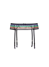 Fleur Stripe Garter Belt