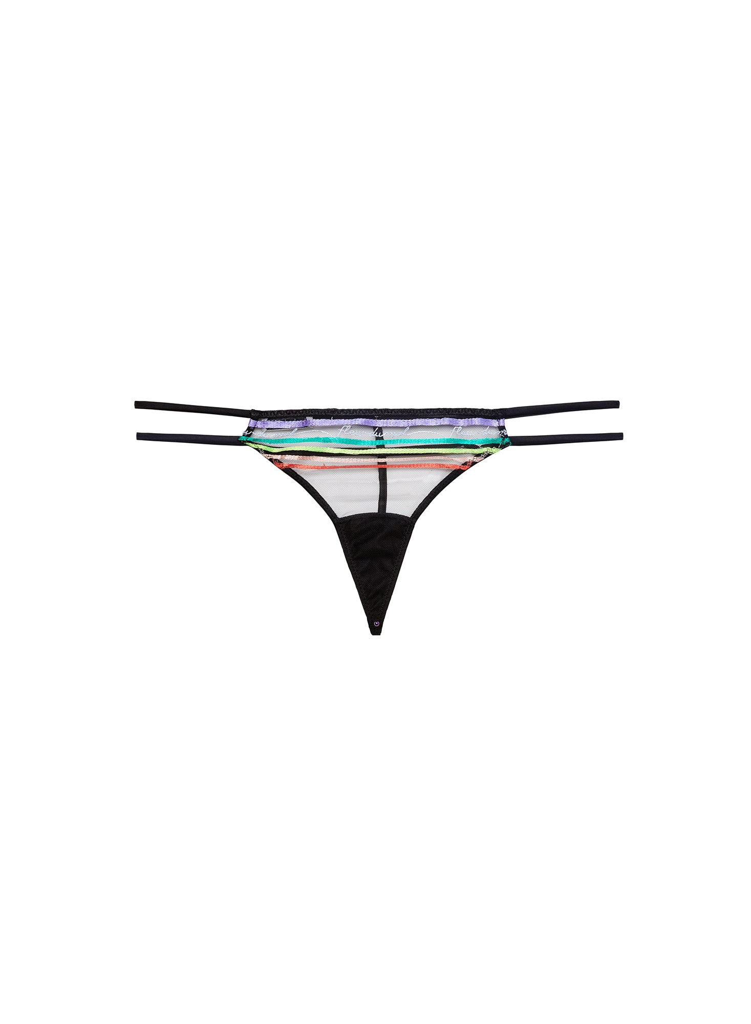 Fleur Stripe V-String