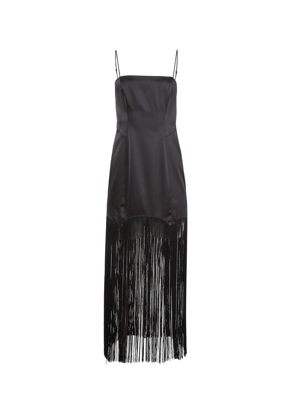 Black - Fringe Maxi Dress | Fleur du Mal