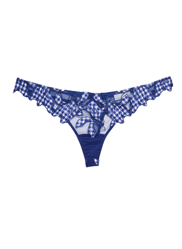 Spearmint - Lily Embroidery Hipster Thong | Fleur du Mal