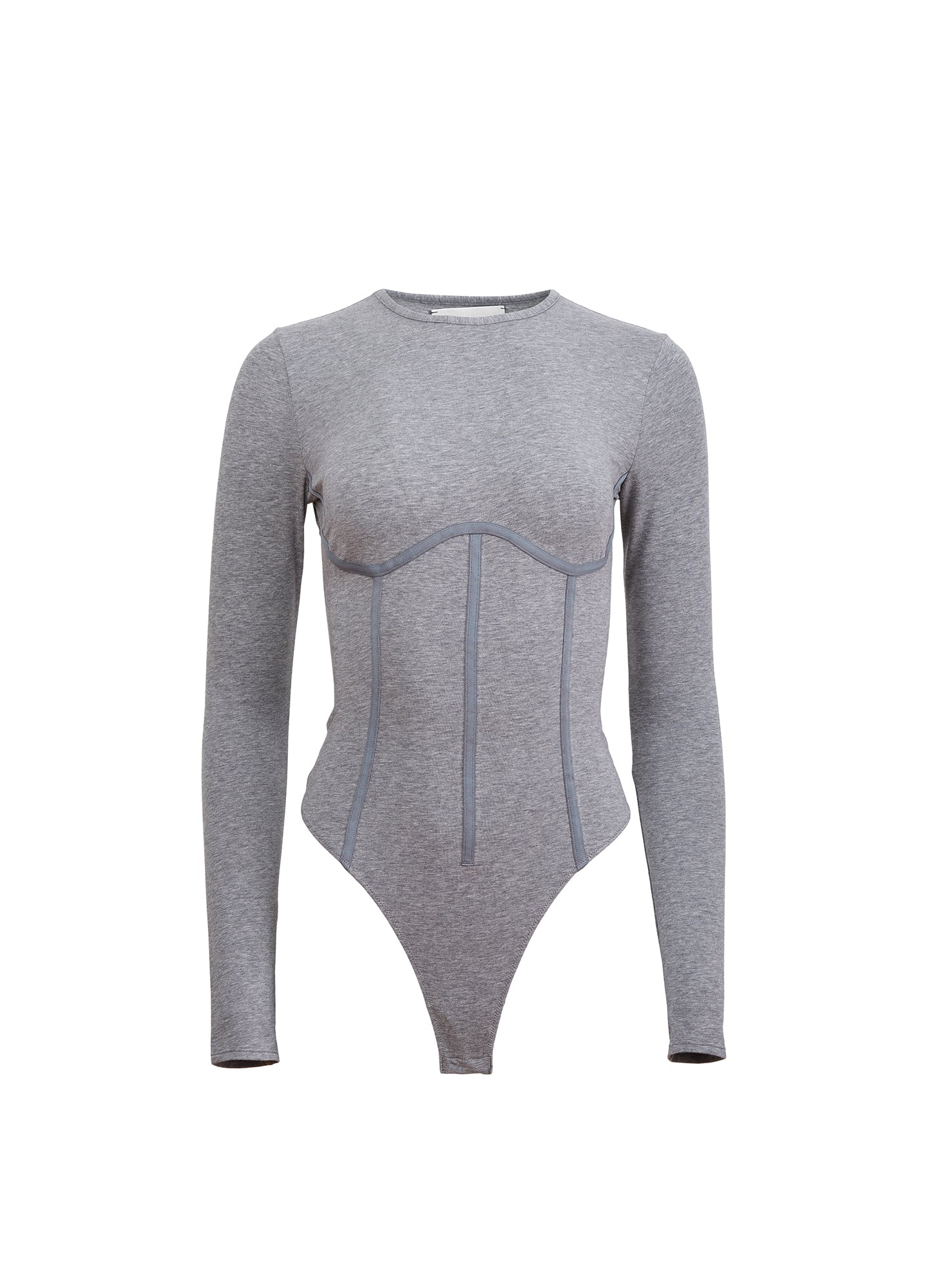 Organic Cotton Bodysuit in grey- fleur du mal