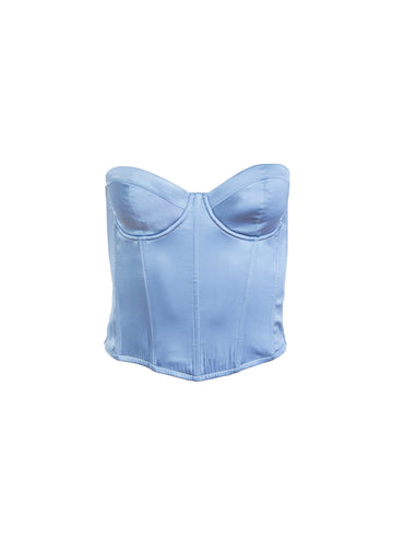 Denim blue - Hamptons Bustier | Fleur du Mal