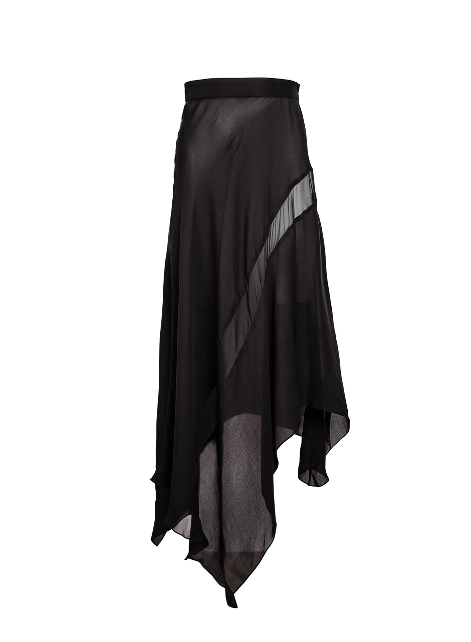 Black - Handkerchief Skirt | Fleur du Mal