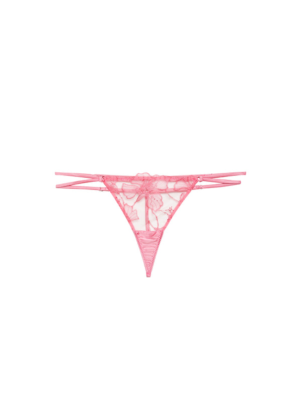 Pink cadillac - Harper Embroidery V-String | Fleur du Mal