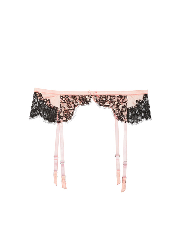 Bleached apricot - Iris Lace Garter Belt | Fleur du Mal