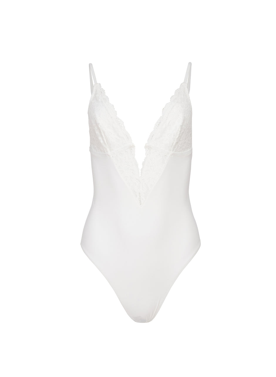 Ivory - Charlotte 3-Way Bodysuit | Fleur du Mal