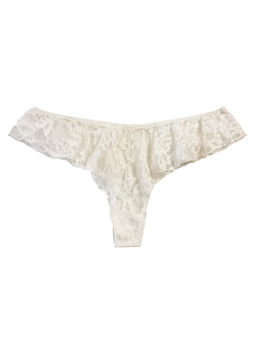 Ivory - Venus Lace Flutter Panty | Fleur du Mal