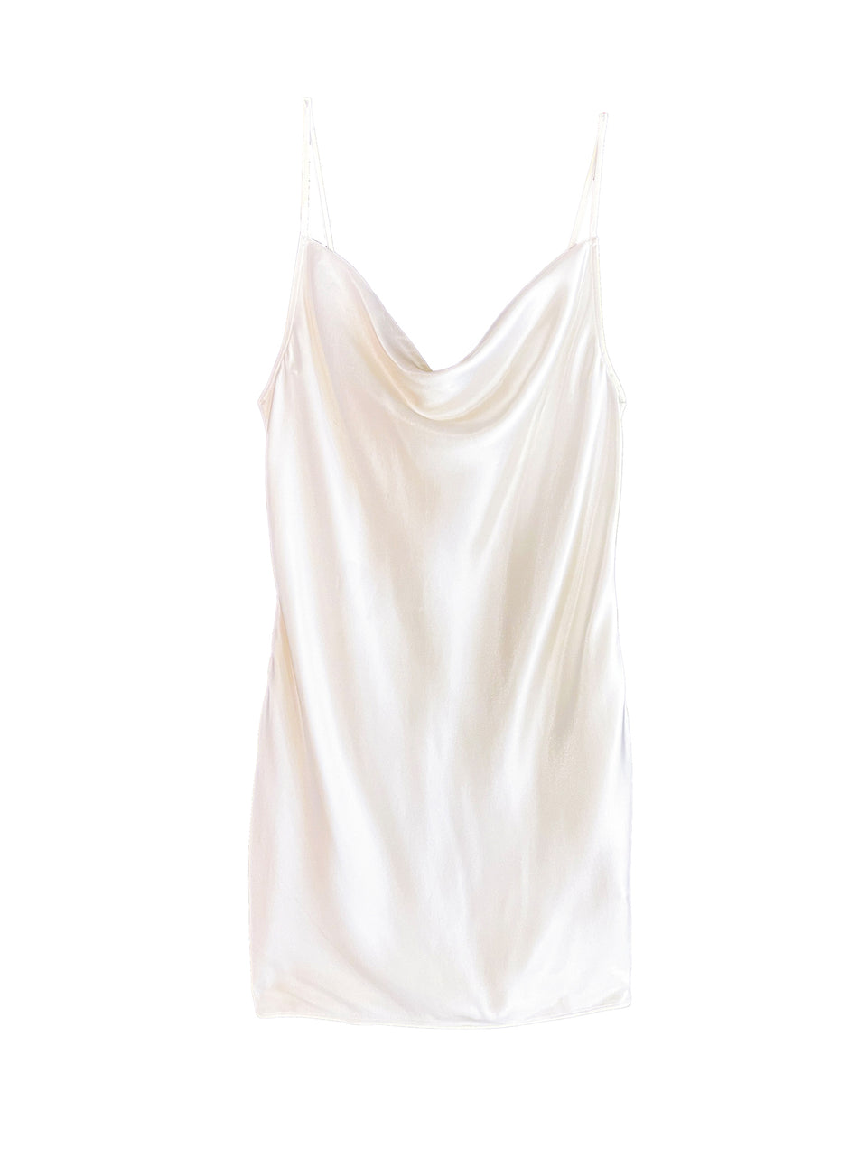 Ivory - Short Cowl Neck Slip | Fleur du Mal