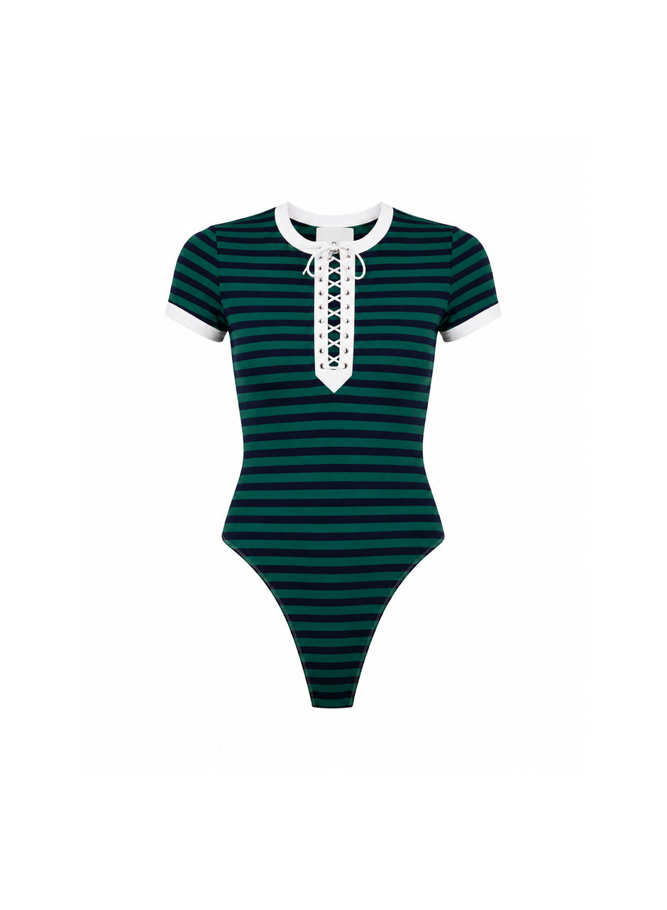 Lucky midnight navy - Ivy Ringer Bodysuit | Fleur du Mal
