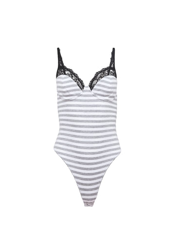 Stone stripe - Ivy Lace Bodysuit | Fleur du Mal