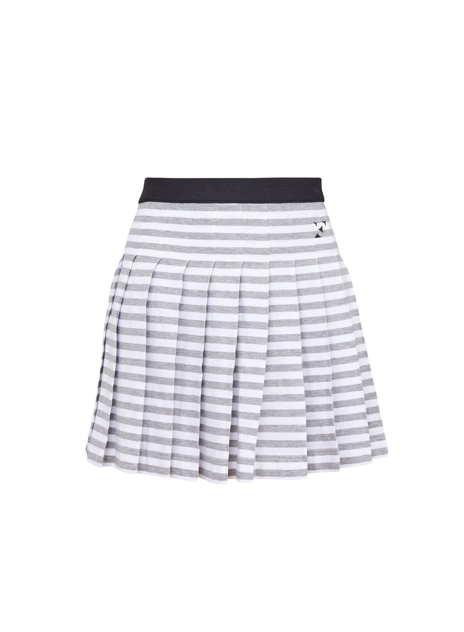 Stone stripe - Ivy Pleated Skirt | Fleur du Mal