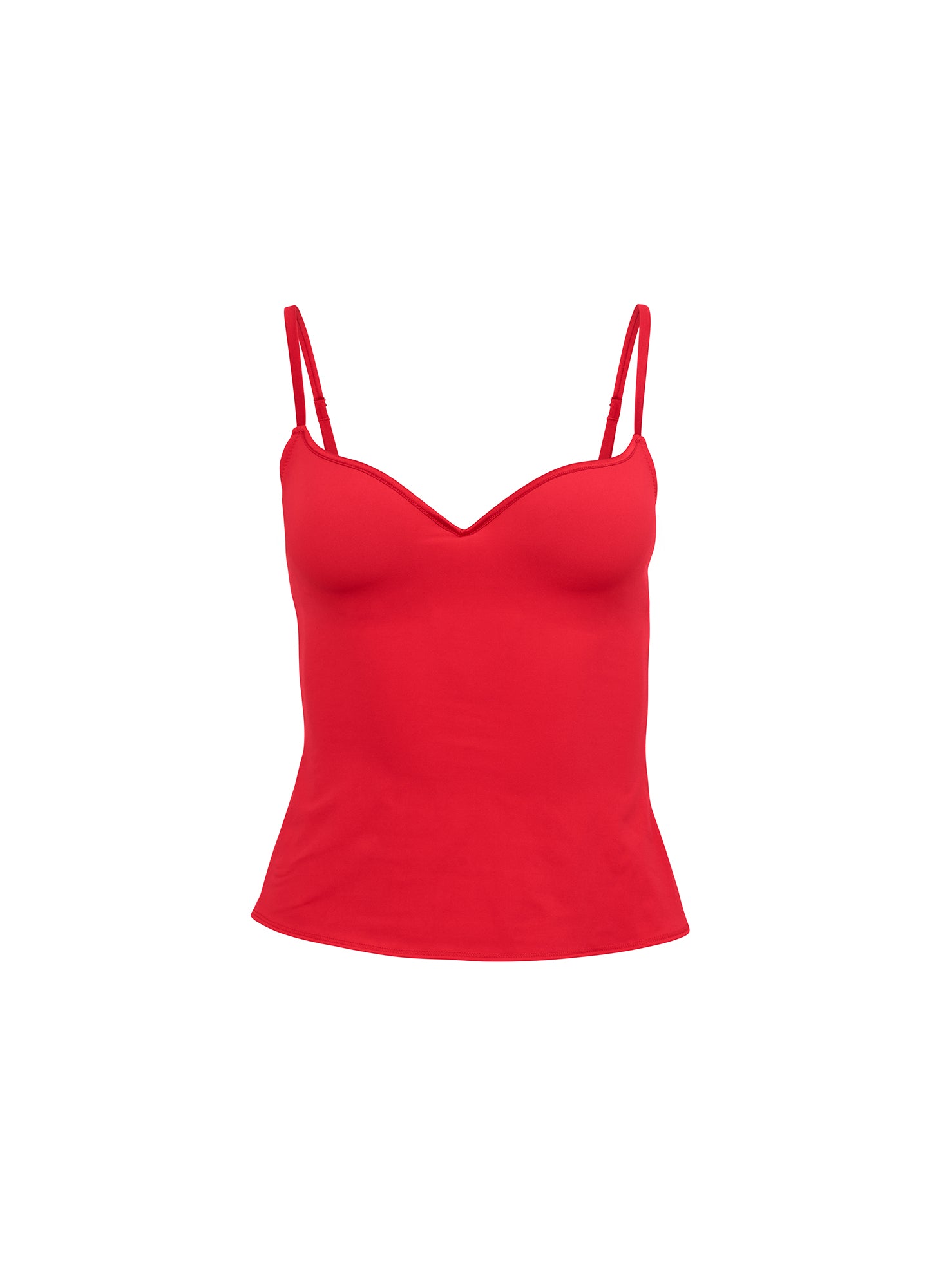 Jersey Built-In Bra Cami- red - Fleur du Mal