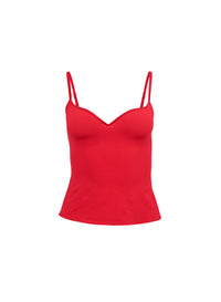 Jersey Built-In Bra Cami- red - Fleur du Mal