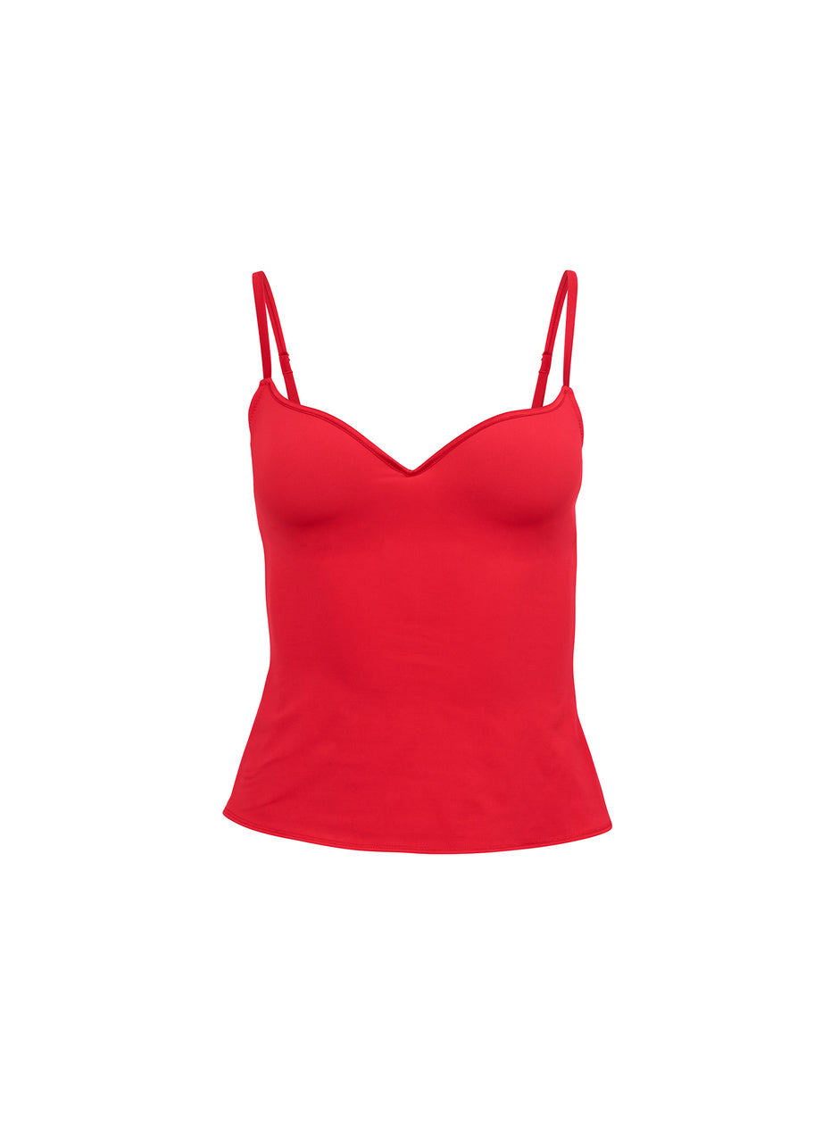 Rouge - Jersey Built-In Bra Cami | Fleur du Mal