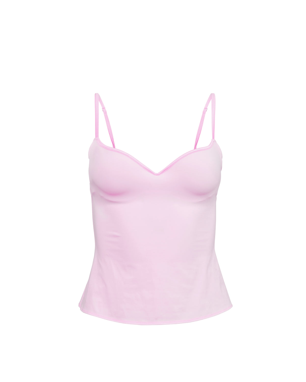 Jersey Built-In Bra Cami-Ballet Pink-Fleur du Mal-flat