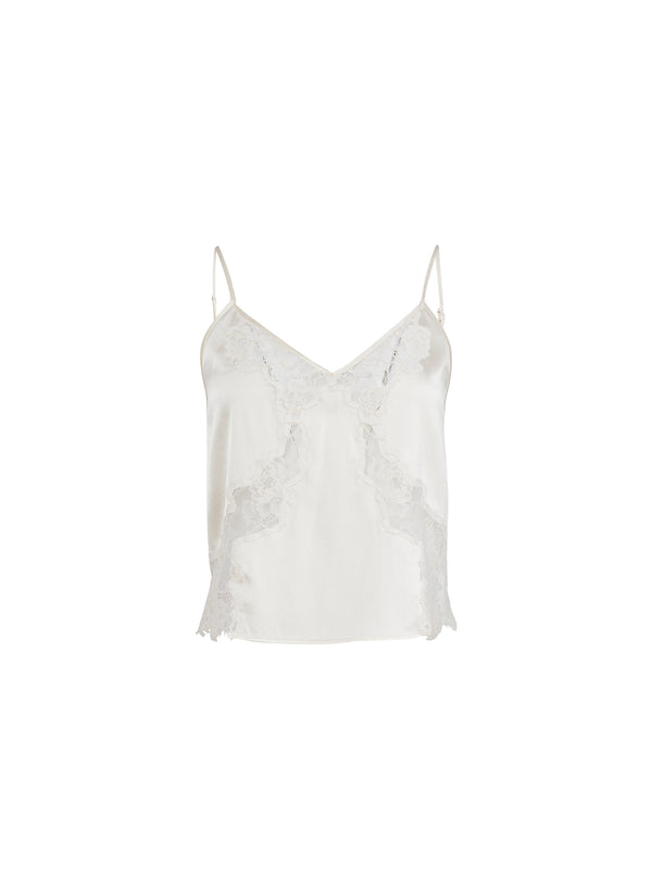 Vanilla - Juliet Lace Silk Cami | Fleur du Mal