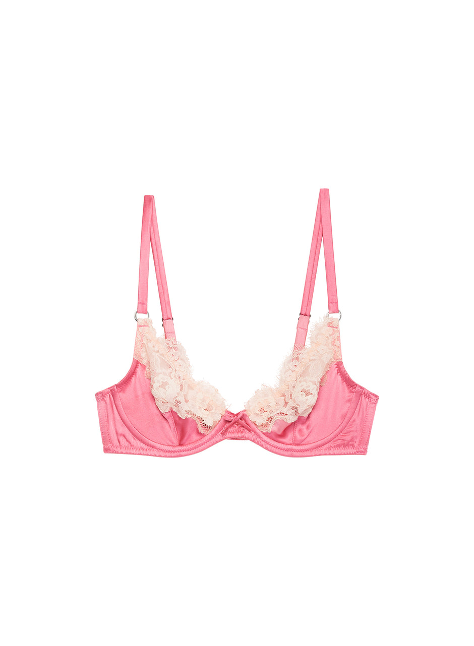 Watermelon - Juliet Lace Demi Bra | Fleur du Mal