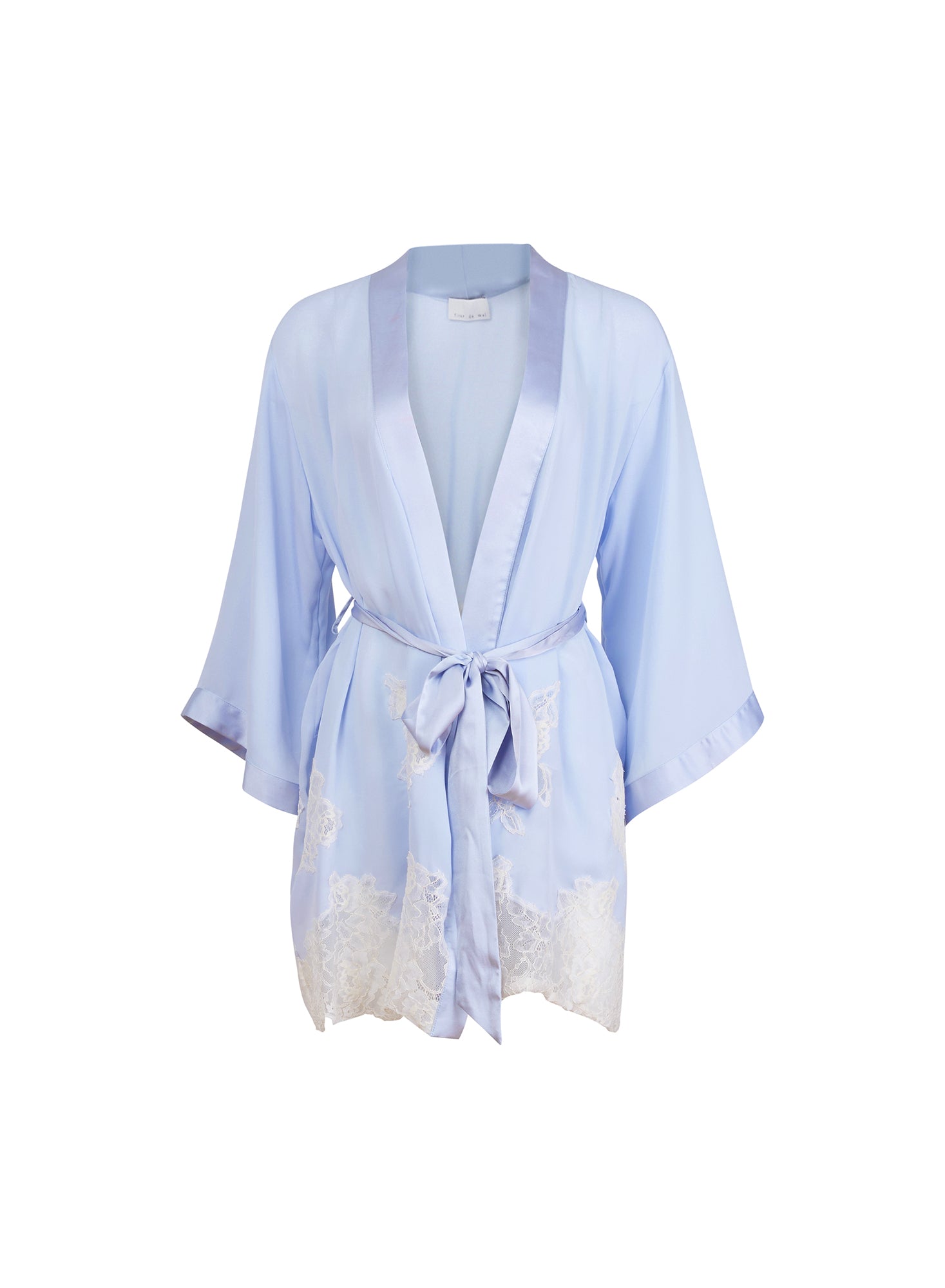 Juliet Lace Robe in light blue