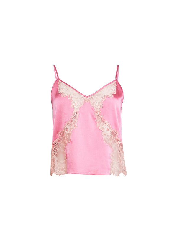 Watermelon - Juliet Lace Silk Cami | Fleur du Mal