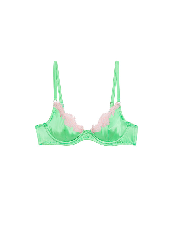 Pastel lime - Juliet Lace Demi Bra | Fleur du Mal