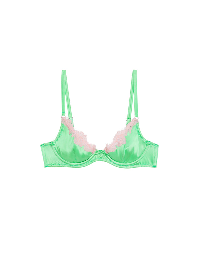 Pastel lime - Juliet Lace Demi Bra | Fleur du Mal