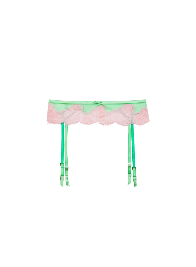 Pastel lime - Juliet Lace Garter Belt | Fleur du Mal
