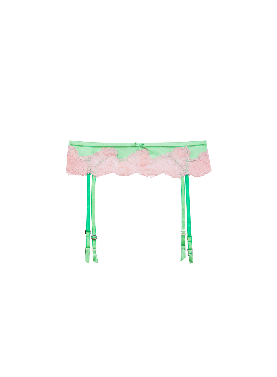 Pastel lime - Juliet Lace Garter Belt | Fleur du Mal