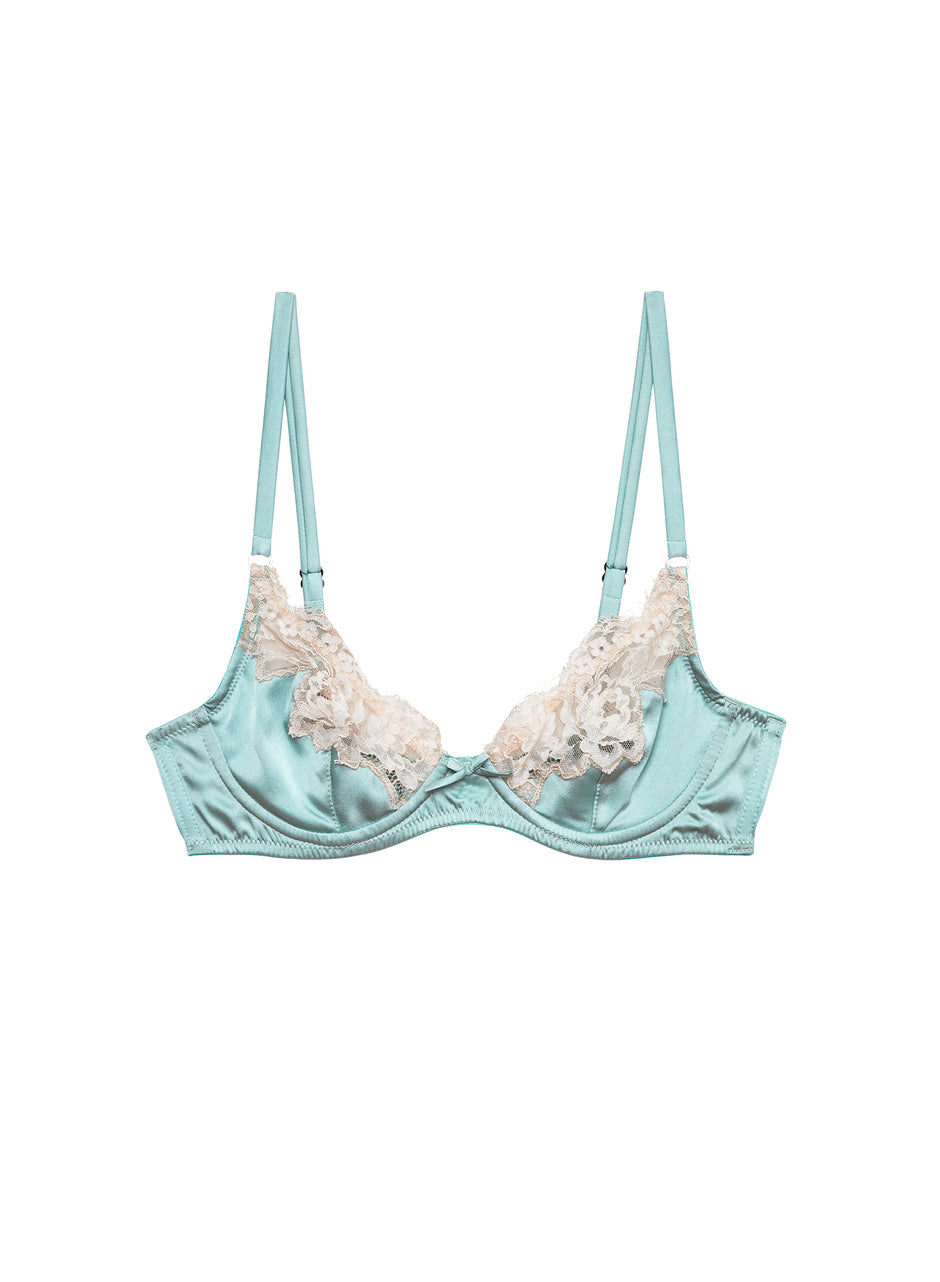 Frosted mint - Juliet Lace Demi Bra | Fleur du Mal